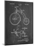 PP1114-Chalkboard Tricycle Patent Poster-Cole Borders-Mounted Giclee Print