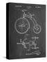 PP1114-Chalkboard Tricycle Patent Poster-Cole Borders-Stretched Canvas