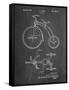 PP1114-Chalkboard Tricycle Patent Poster-Cole Borders-Framed Stretched Canvas