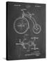 PP1114-Chalkboard Tricycle Patent Poster-Cole Borders-Stretched Canvas