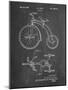 PP1114-Chalkboard Tricycle Patent Poster-Cole Borders-Mounted Giclee Print