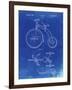 PP1114-Faded Blueprint Tricycle Patent Poster-Cole Borders-Framed Giclee Print