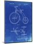 PP1114-Faded Blueprint Tricycle Patent Poster-Cole Borders-Mounted Giclee Print