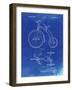 PP1114-Faded Blueprint Tricycle Patent Poster-Cole Borders-Framed Giclee Print