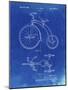 PP1114-Faded Blueprint Tricycle Patent Poster-Cole Borders-Mounted Giclee Print