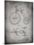 PP1114-Faded Grey Tricycle Patent Poster-Cole Borders-Mounted Giclee Print