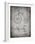 PP1114-Faded Grey Tricycle Patent Poster-Cole Borders-Framed Giclee Print