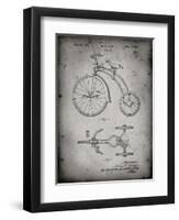 PP1114-Faded Grey Tricycle Patent Poster-Cole Borders-Framed Giclee Print