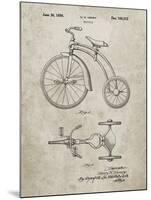 PP1114-Sandstone Tricycle Patent Poster-Cole Borders-Mounted Giclee Print