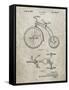 PP1114-Sandstone Tricycle Patent Poster-Cole Borders-Framed Stretched Canvas