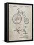 PP1114-Sandstone Tricycle Patent Poster-Cole Borders-Framed Stretched Canvas