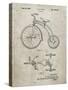 PP1114-Sandstone Tricycle Patent Poster-Cole Borders-Stretched Canvas