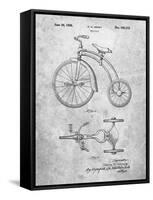 PP1114-Slate Tricycle Patent Poster-Cole Borders-Framed Stretched Canvas