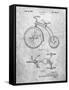 PP1114-Slate Tricycle Patent Poster-Cole Borders-Framed Stretched Canvas