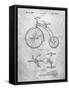 PP1114-Slate Tricycle Patent Poster-Cole Borders-Framed Stretched Canvas