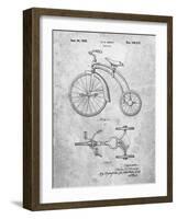 PP1114-Slate Tricycle Patent Poster-Cole Borders-Framed Giclee Print