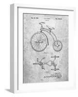 PP1114-Slate Tricycle Patent Poster-Cole Borders-Framed Giclee Print