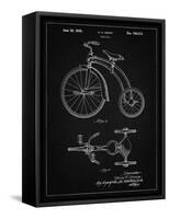 PP1114-Vintage Black Tricycle Patent Poster-Cole Borders-Framed Stretched Canvas