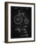 PP1114-Vintage Black Tricycle Patent Poster-Cole Borders-Framed Giclee Print