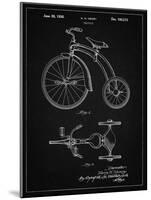 PP1114-Vintage Black Tricycle Patent Poster-Cole Borders-Mounted Giclee Print