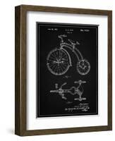 PP1114-Vintage Black Tricycle Patent Poster-Cole Borders-Framed Giclee Print