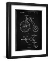 PP1114-Vintage Black Tricycle Patent Poster-Cole Borders-Framed Giclee Print