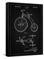 PP1114-Vintage Black Tricycle Patent Poster-Cole Borders-Framed Stretched Canvas