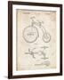 PP1114-Vintage Parchment Tricycle Patent Poster-Cole Borders-Framed Giclee Print