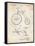 PP1114-Vintage Parchment Tricycle Patent Poster-Cole Borders-Framed Stretched Canvas