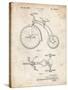 PP1114-Vintage Parchment Tricycle Patent Poster-Cole Borders-Stretched Canvas