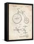 PP1114-Vintage Parchment Tricycle Patent Poster-Cole Borders-Framed Stretched Canvas