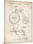 PP1114-Vintage Parchment Tricycle Patent Poster-Cole Borders-Mounted Giclee Print