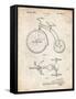 PP1114-Vintage Parchment Tricycle Patent Poster-Cole Borders-Framed Stretched Canvas