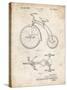PP1114-Vintage Parchment Tricycle Patent Poster-Cole Borders-Stretched Canvas
