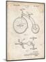 PP1114-Vintage Parchment Tricycle Patent Poster-Cole Borders-Mounted Giclee Print