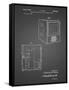 PP1115-Black Grid Tube Television Patent Poster-Cole Borders-Framed Stretched Canvas