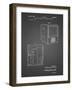 PP1115-Black Grid Tube Television Patent Poster-Cole Borders-Framed Giclee Print