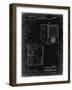 PP1115-Black Grunge Tube Television Patent Poster-Cole Borders-Framed Giclee Print