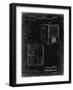 PP1115-Black Grunge Tube Television Patent Poster-Cole Borders-Framed Giclee Print