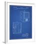 PP1115-Blueprint Tube Television Patent Poster-Cole Borders-Framed Giclee Print