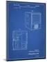 PP1115-Blueprint Tube Television Patent Poster-Cole Borders-Mounted Giclee Print