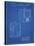 PP1115-Blueprint Tube Television Patent Poster-Cole Borders-Stretched Canvas