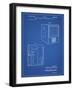 PP1115-Blueprint Tube Television Patent Poster-Cole Borders-Framed Giclee Print