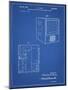 PP1115-Blueprint Tube Television Patent Poster-Cole Borders-Mounted Giclee Print