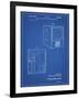 PP1115-Blueprint Tube Television Patent Poster-Cole Borders-Framed Giclee Print