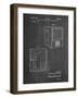 PP1115-Chalkboard Tube Television Patent Poster-Cole Borders-Framed Giclee Print