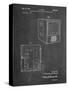 PP1115-Chalkboard Tube Television Patent Poster-Cole Borders-Stretched Canvas