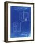 PP1115-Faded Blueprint Tube Television Patent Poster-Cole Borders-Framed Giclee Print