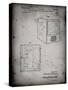 PP1115-Faded Grey Tube Television Patent Poster-Cole Borders-Stretched Canvas