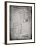 PP1115-Faded Grey Tube Television Patent Poster-Cole Borders-Framed Giclee Print